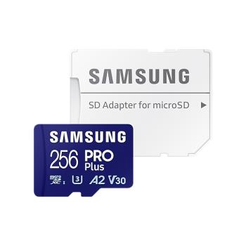 SAMSUNG 三星 PRO Plus microSDXC UHS-I U3 A2 V30 256GB記憶卡 MB-MD256SA/APC