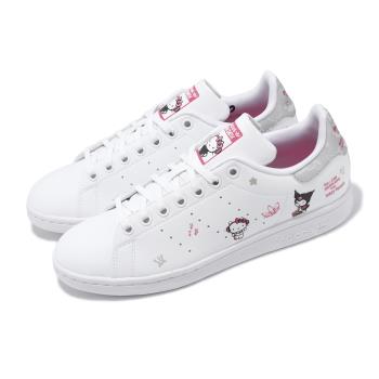 adidas x Hello Kitty 休閒鞋 Stan Smith J 大童 女鞋 白粉 凱蒂貓 聯名 史密斯 IG8407