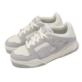 Puma 休閒鞋 Slipstream Selflove Wns 女鞋 灰 米白 皮革 拼接 低筒 復古 39304902