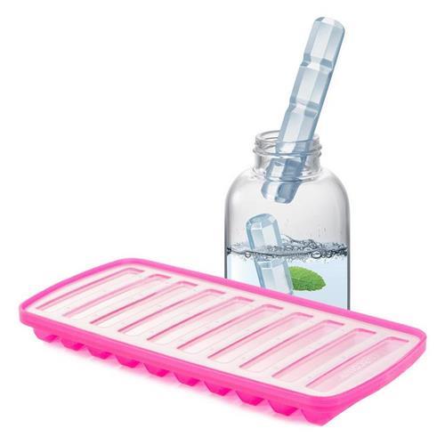 《tescoma》10格附蓋長水晶矽膠製冰盒(紫)