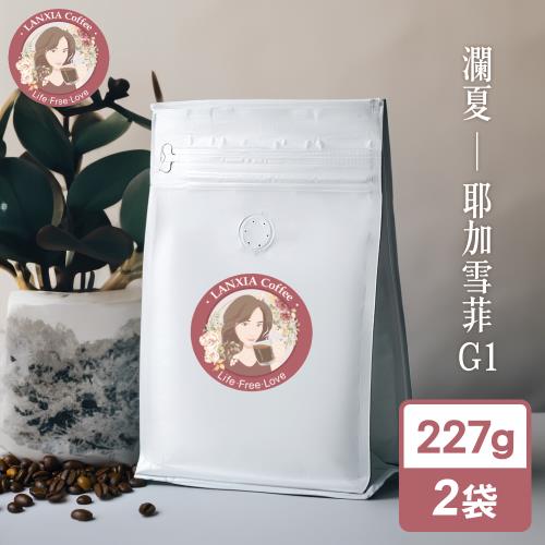 瀾夏 耶加雪菲G1鮮烘咖啡豆(227gx2袋)