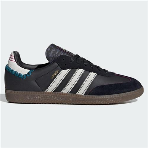 Adidas SAMBA OG 女鞋休閒鞋皮革麂皮拼接黑【運動世界】ID1141