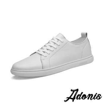 【Adonis】真皮個性板鞋/真皮個性百搭時尚個性板鞋 男鞋 白