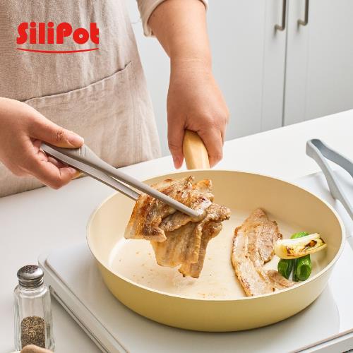 【Silipot】韓國 鉑金矽膠夾子加長版(食物夾 多用途夾子 可熱水消毒)