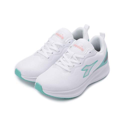 DIADORA 寬楦休閒運動鞋 白綠 DA31733 女鞋 鞋全家福