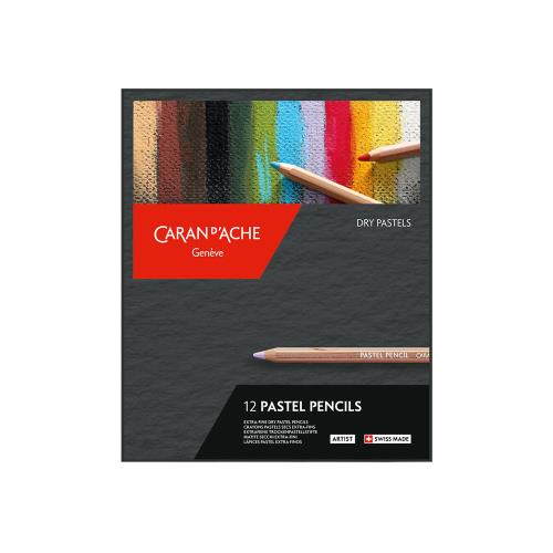 CARAN dACHE 瑞士卡達 專家級粉彩鉛筆 12色 /盒 788.312