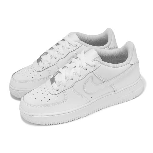 Nike 休閒鞋 Air Force 1 LE GS 大童 女鞋 全白 白 AF1 百搭 經典  FV5951-111