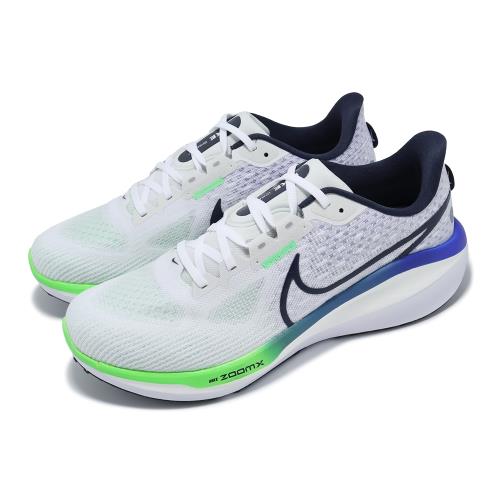 Nike 慢跑鞋 Vomero 17 男鞋 白 藍 輕量 回彈 ZoomX 路跑 運動鞋 FB1309-100
