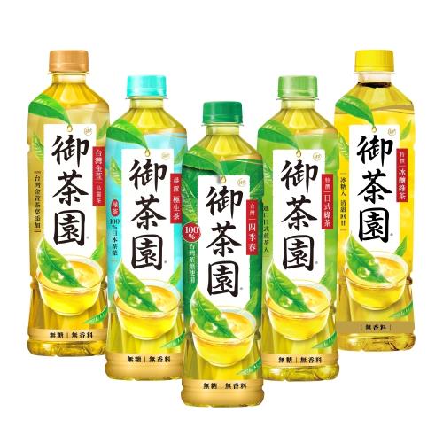 【御茶園】寶特瓶系列550ml(24入/箱)(日式綠茶/四季春茶/金萱烏龍/極生茶/冰釀綠茶),效期至2025/4/29