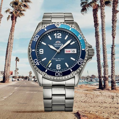 ORIENT 東方錶  深海潛艇 200米潛水機械腕錶-/藍 41.8mm