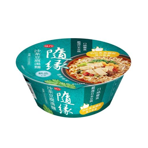 【味丹】隨緣 沙茶豆腐湯麵（8入/箱） 