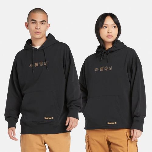 Timberland 中性款黑色新年特別款連帽上衣|A6UM2001