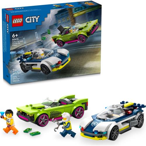 LEGO樂高積木 60415 202401 城市系列 - 警車和肌肉車追逐戰