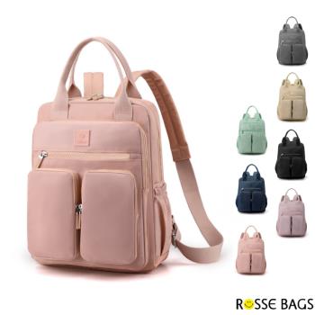 【Rosse Bags】高質量耐用耐磨尼龍雙肩旅行包(現+預 共七色)
