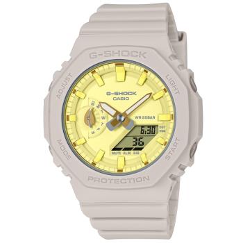 CASIO G-SHOCK 植物設計 八角雙顯腕錶 GMA-S2100NC-4A