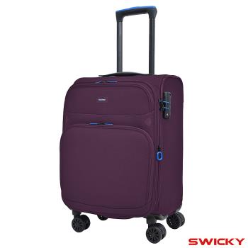 【SWICKY】19吋復刻都會系列登機箱/旅行箱/行李箱(紫)