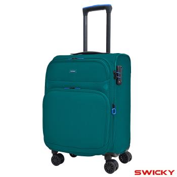【SWICKY】19吋復刻都會系列登機箱/旅行箱/行李箱(湖水綠)