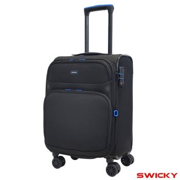 【SWICKY】19吋復刻都會系列登機箱/旅行箱/行李箱(黑)