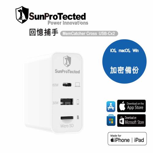 【SPT聖保德】回憶捕手 MemCatcher Cross 複合型－離線跨系統資料中心 自動備份／檔案加密／氮化鎵GaN快充