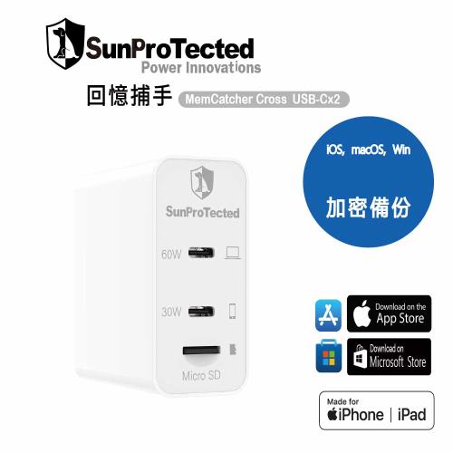 【SPT聖保德】回憶捕手 MemCatcher Cross 特仕型－離線跨系統資料中心 自動備份／檔案加密／氮化鎵GaN快充