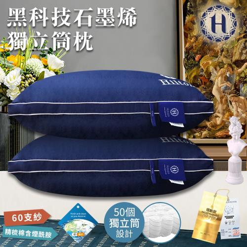 【Hilton 希爾頓】仲夏夜之夢黑科技石墨烯銀離子獨立筒枕(枕頭/舒眠枕)(B0033-N50)