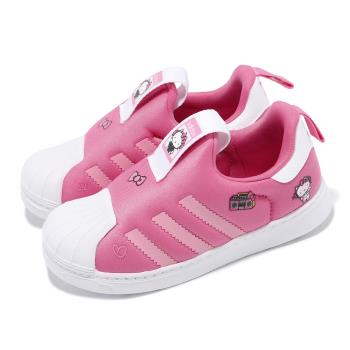 adidas X Hello Kitty 休閒鞋 Superstar 360 I 小童鞋 粉 白 聯名 凱蒂貓 IF3555