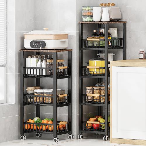 【居家生活 Easy buy】廚房隙縫收納推車-五層附輪