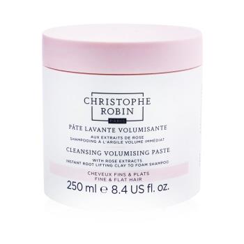Christophe Robin 玫瑰豐盈淨化髮泥 (粘土轉泡沫質地的洗髮露) -稀疏、扁平髮質250ml/8.4oz
