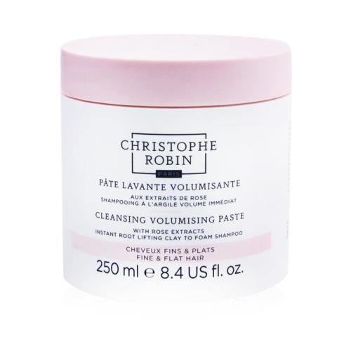 Christophe Robin 玫瑰豐盈淨化髮泥 (粘土轉泡沫質地的洗髮露) -稀疏、扁平髮質250ml/8.4oz