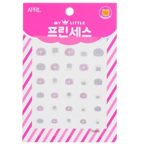 April Korea 公主系列兒童指甲貼紙 - # P001K1pack