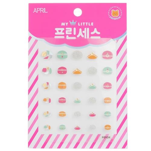 April Korea 公主系列兒童指甲貼紙 - # P010K1pack