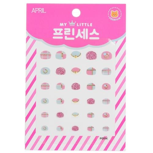 April Korea 公主系列兒童指甲貼紙 - # P011K1pack