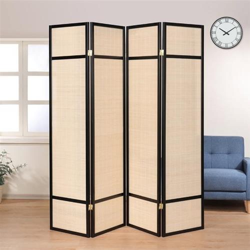 4連屏風#4枚折り# 御簾屏風 銘竹紋竹使用衝立 １台限定 4枚折り 御簾屏風 銘竹紋竹使用衝立 1台限定