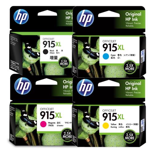 【四色2組超優惠】HP 原廠 915XL(3YM22AA+3YM19AA+3YM20AA+3YM21AA) 高印量墨水匣 適用HP 8020/8010