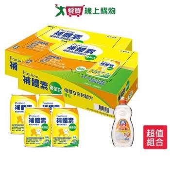 補體素優蛋白即飲配方食品-清甜237ml x 24罐 x2箱(送贈罐4罐+白熊洗碗精1000g*1)【愛買】