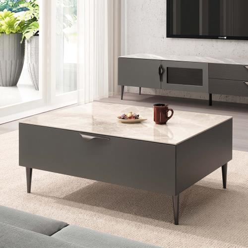 Boden-奧伊3尺岩板單抽大茶几