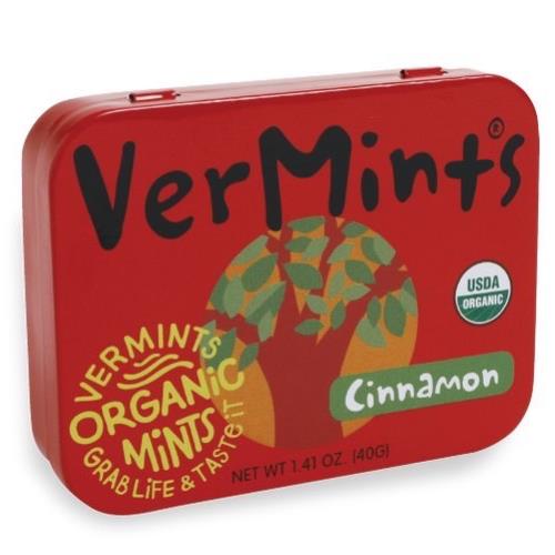 【布緯食聊】Organic VerMints有機薄荷糖-(肉桂風味)(40克裝)美國原裝進口,不含甜味劑,不含化學成分,不含色素