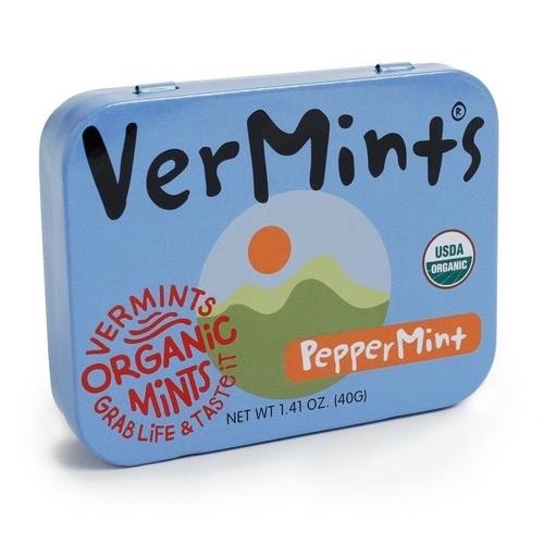 【布緯食聊】Organic VerMints有機薄荷糖-原味(40克裝)美國原裝進口,不含甜味劑,不含化學成分,不含色素