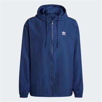 Adidas 男裝 連帽外套 拉鍊口袋 藍【運動世界】IR9858