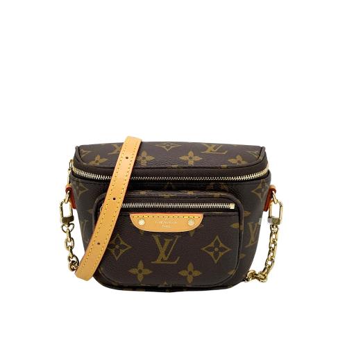 Louis Vuitton Mini Bumbag 帆布肩背/斜背/腰包(M82335-咖)