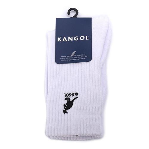 KANGOL 中長厚底襪 白 6152184000 鞋全家福