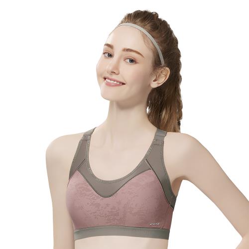 【Swear 思薇爾】森活律動系列M-4XL無鋼圈背扣運動短背心(烈鳥粉)