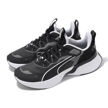Puma 慢跑鞋 Softride Sway 男鞋 黑 白 網布 透氣 緩震 路跑 訓練 運動鞋 37944301