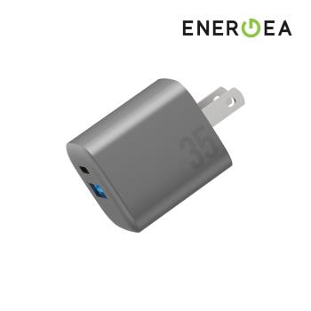 ENERGEA Ampcharge 35W GaN 雙孔快充電源供應器 PD快充 + QC3.0 充電頭