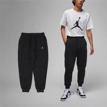 Nike 長褲 Jordan Essentials 男款 黑 白 毛圈布 抽繩 喬丹 棉褲 褲子 FQ7762-010