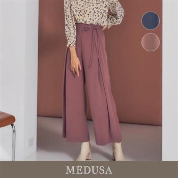 現貨【MEDUSA 曼度莎】側蓋綁繩長寬褲 - 2色（M-XL）｜女褲子 女長褲 女寬褲