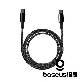 Baseus 倍思 鎢金 Type C to C 100W 2M 快充數據線 黑