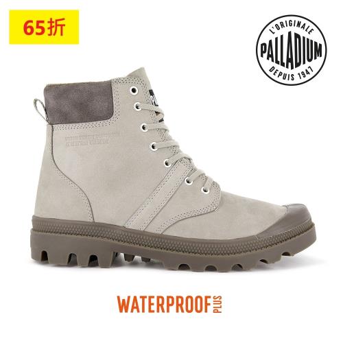 【PALLADIUM】PALLABROUSSE CUFF WP+皮革防水靴 男女款 沙漠灰 77982-297
