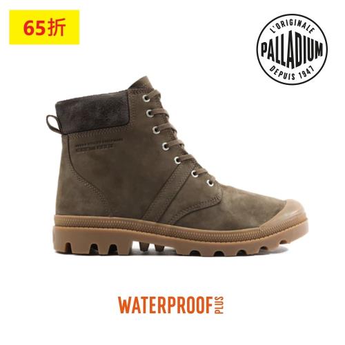 【PALLADIUM】PALLABROUSSE CUFF WP+皮革防水靴 男女款 深棕 77982-236