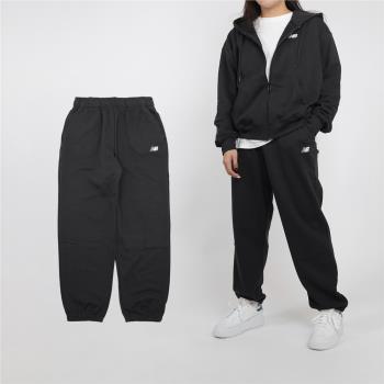 New Balance 長褲 SE FT Pants 女款 黑 白 抽繩 寬鬆 束腳 棉褲 褲子 NB AWP41500BK